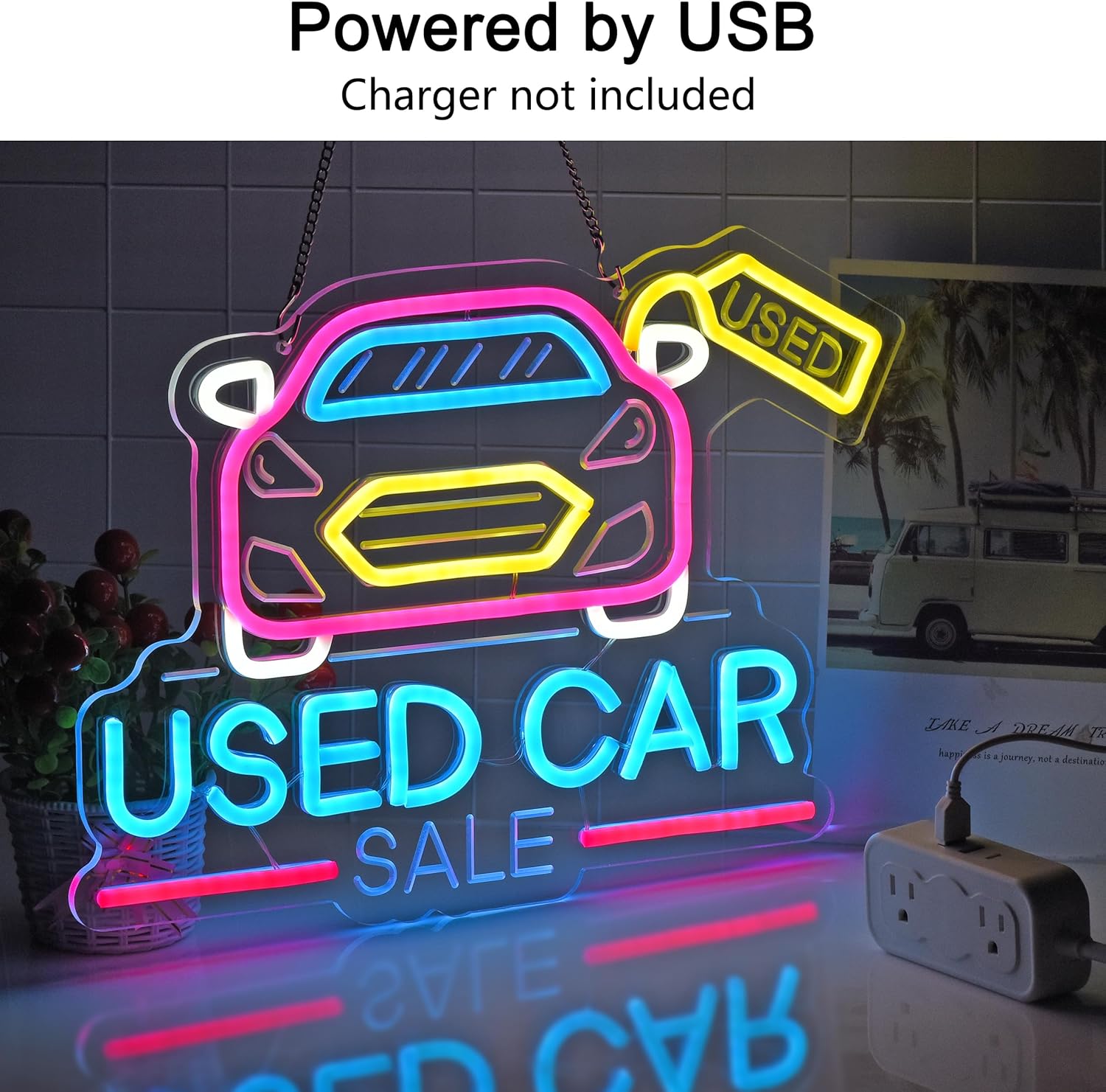 중고차 판매 네온사인 USB 전원 LED 네온 조명 ( - Auto Repair Shop For Sale 리뷰 및 가격