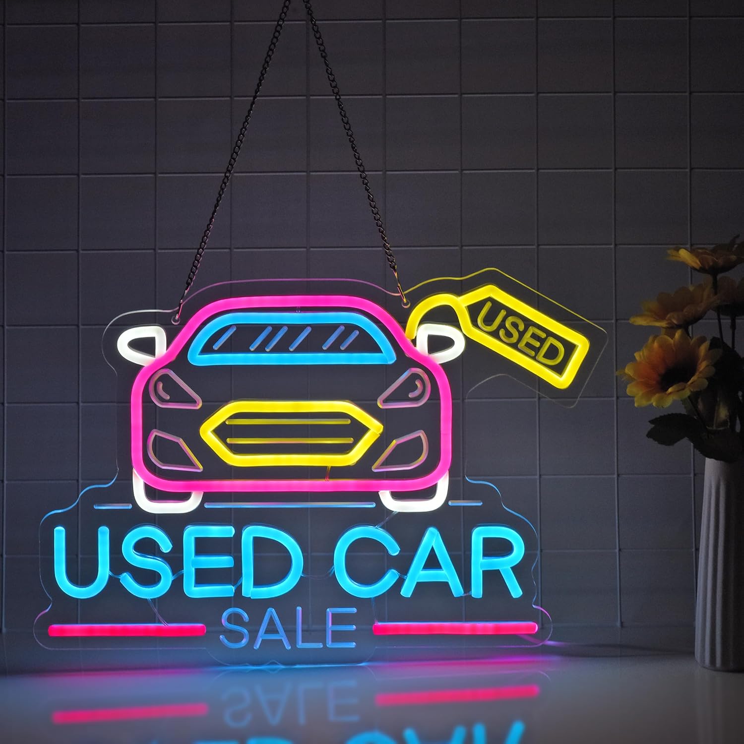 중고차 판매 네온사인 USB 전원 LED 네온 조명 ( - Auto Repair Shop For Sale 리뷰 및 가격