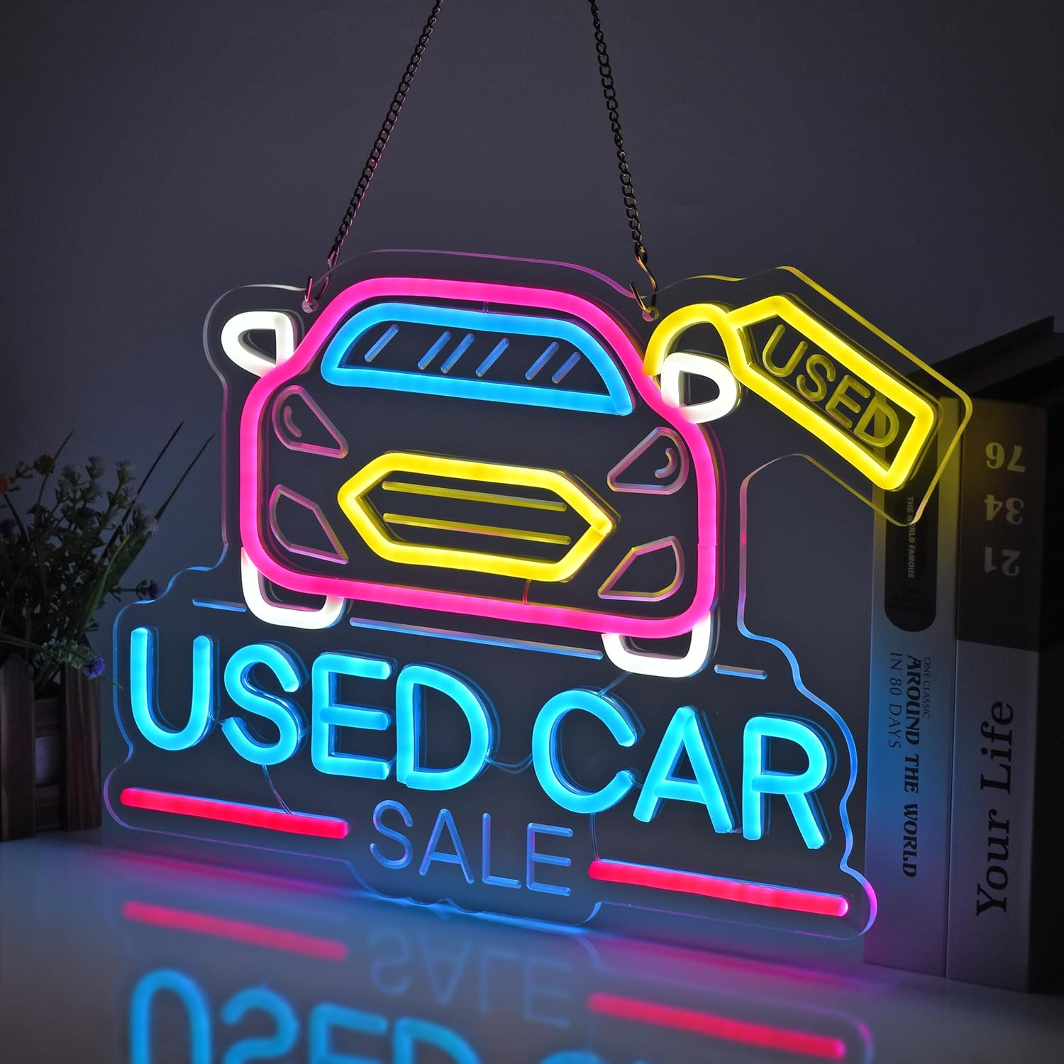 중고차 판매 네온사인 USB 전원 LED 네온 조명 ( - Auto Repair Shop For Sale 리뷰 및 가격